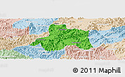 Political Panoramic Map of Taiping, lighten