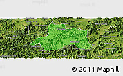 Political Panoramic Map of Taiping, satellite outside