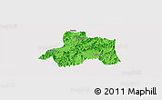 Political Panoramic Map of Taiping, single color outside