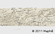 Shaded Relief Panoramic Map of Taiping