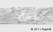 Silver Style Panoramic Map of Taiping