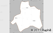 Gray Simple Map of Taiping, cropped outside