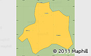 Savanna Style Simple Map of Taiping, cropped outside
