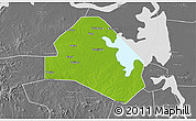 Physical 3D Map of Tianchang, desaturated