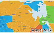 Political 3D Map of Tianchang
