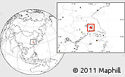 Blank Location Map of Tianchang