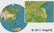 Satellite Location Map of Tianchang