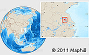 Shaded Relief Location Map of Tianchang