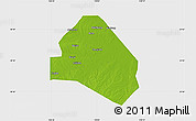 Physical Map of Tianchang, single color outside
