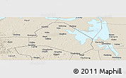 Shaded Relief Panoramic Map of Tianchang