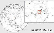 Blank Location Map of Tongling Shiqu