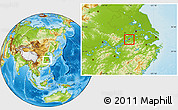 Physical Location Map of Tongling Shiqu