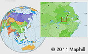 Political Location Map of Tongling Shiqu