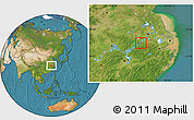 Satellite Location Map of Tongling Shiqu