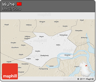 Classic Style 3D Map of Wuhe