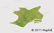 Satellite 3D Map of Wuhe, cropped outside