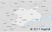 Silver Style 3D Map of Wuhe