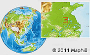 Physical Location Map of Wuhe