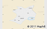 Classic Style Map of Wuhe, single color outside