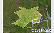 Satellite Map of Wuhe, darken
