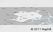 Gray Panoramic Map of Wuhe