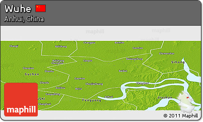 Physical Panoramic Map of Wuhe