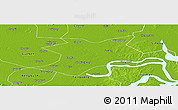 Physical Panoramic Map of Wuhe