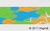 Political Panoramic Map of Wuhe