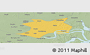 Savanna Style Panoramic Map of Wuhe