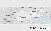 Silver Style Panoramic Map of Wuhe