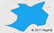 Political Simple Map of Wuhe, cropped outside