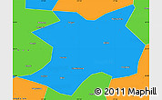 Political Simple Map of Wuhe