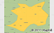 Savanna Style Simple Map of Wuhe