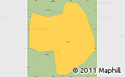 Savanna Style Simple Map of Wuhu