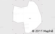 Silver Style Simple Map of Wuhu, cropped outside