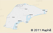Classic Style 3D Map of Wuwei, single color outside