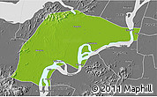 Physical 3D Map of Wuwei, desaturated