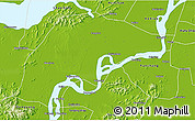 Physical 3D Map of Wuwei