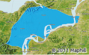 Political 3D Map of Wuwei, satellite outside