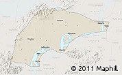 Shaded Relief 3D Map of Wuwei, lighten