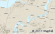 Shaded Relief 3D Map of Wuwei