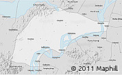 Silver Style 3D Map of Wuwei