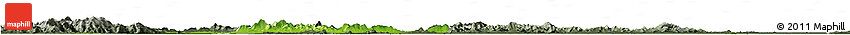 Physical Horizon Map of Wuwei, darken, semi-desaturated