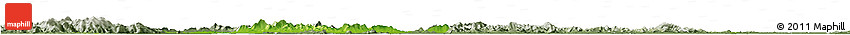 Physical Horizon Map of Wuwei, semi-desaturated
