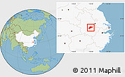 Savanna Style Location Map of Wuwei, highlighted country