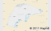 Classic Style Map of Wuwei, single color outside