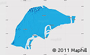 Political Map of Wuwei, cropped outside