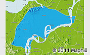 Political Map of Wuwei, physical outside