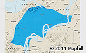 Political Map of Wuwei, shaded relief outside