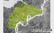 Satellite Map of Wuwei, desaturated